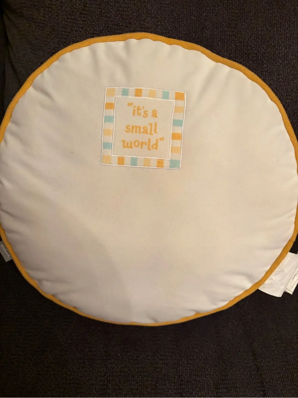 Disney hallmark it’s a small world clock face pillow